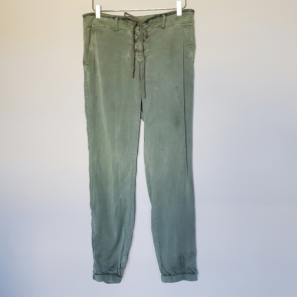 UGG Rosendahl Woven Joggers Green Womens Size Medium - Picture 3 of 11